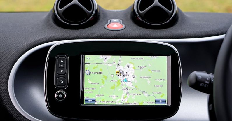 GPS - Turned on Black Gps Monitor